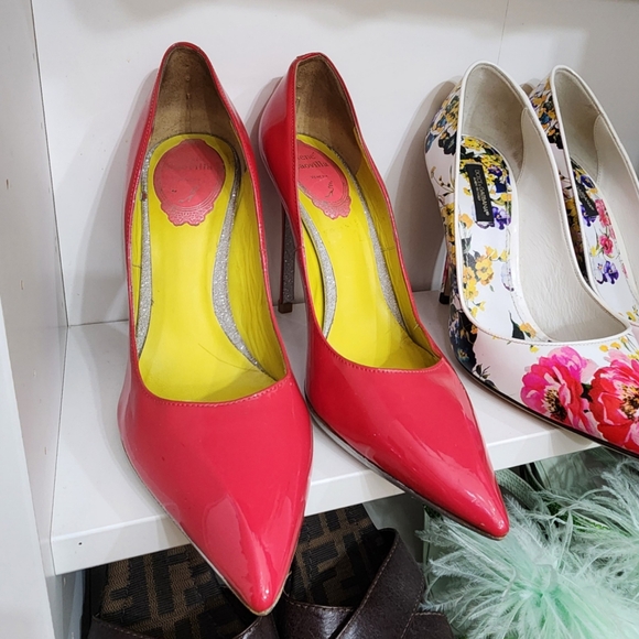 Rene Caovilla barbie pink pointy heels - Picture 4 of 12